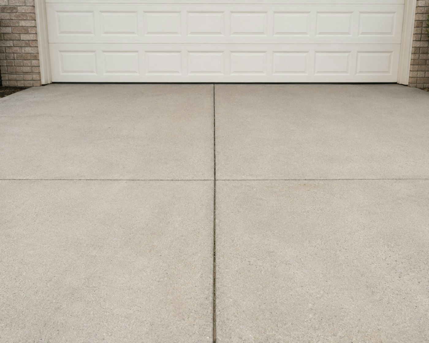 Spotless, freshly cleaned driveway showing our quality results